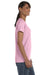 Gildan 5000L/G500L Womens Short Sleeve Crewneck T-Shirt Light Pink Model Side