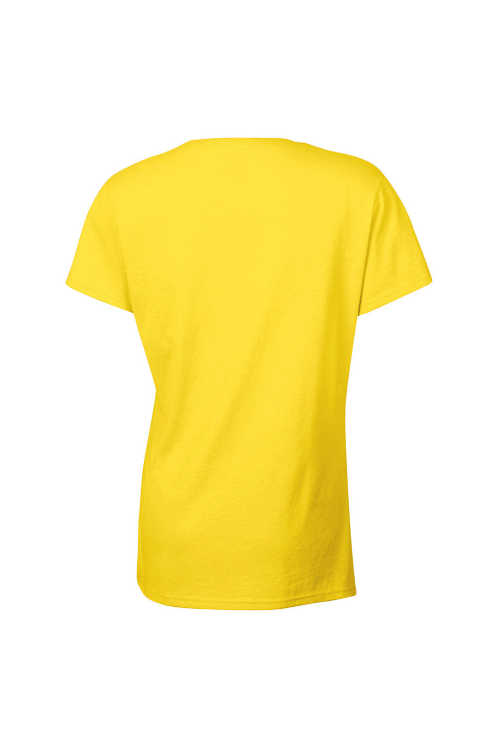 Gildan 5000L/G500L Womens Short Sleeve Crewneck T-Shirt Daisy Yellow Flat Back