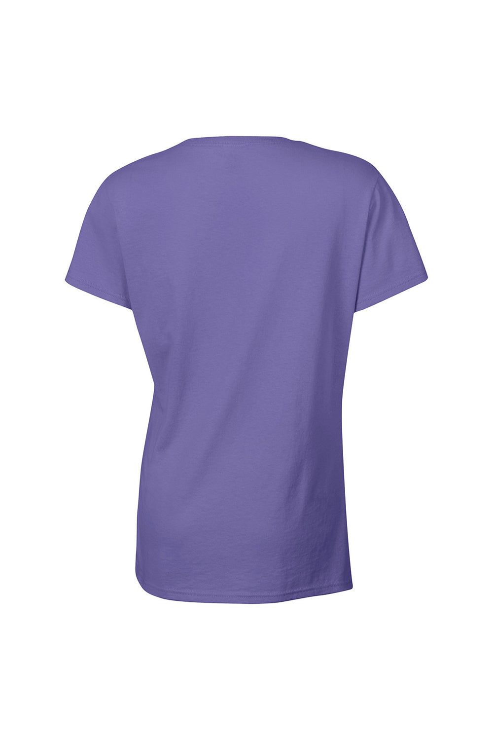 Gildan 5000L/G500L Womens Short Sleeve Crewneck T-Shirt Violet Purple Flat Back