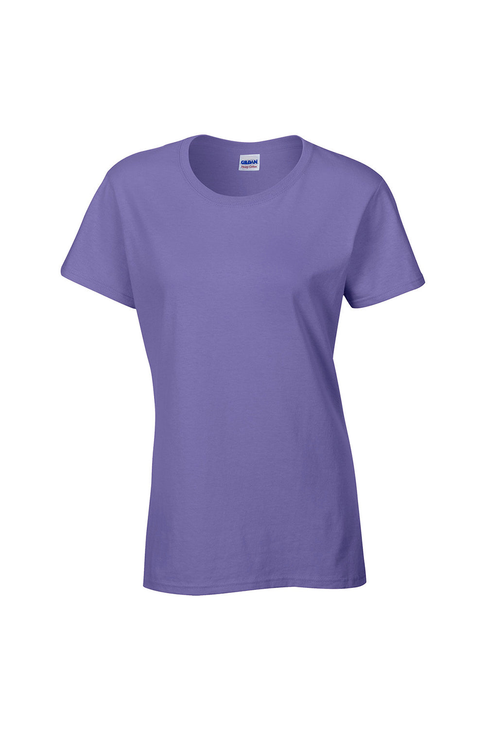 Gildan 5000L/G500L Womens Short Sleeve Crewneck T-Shirt Violet Purple Flat Front