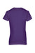 Gildan 5V00L/G500VL Womens Short Sleeve V-Neck T-Shirt Purple Flat Back