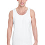 Gildan Mens Tank Top - White - Closeout