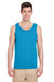 Gildan G5200/G520/5200 Mens Tank Top Sapphire Blue Model Front