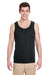 Gildan G5200/G520/5200 Mens Tank Top Black Model Front