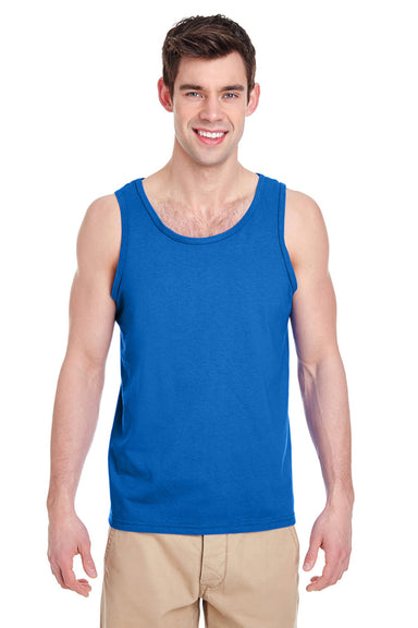 Gildan G5200/G520/5200 Mens Tank Top Royal Blue Model Front