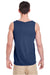 Gildan G5200/G520/5200 Mens Tank Top Navy Blue Model Back