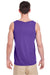 Gildan G5200/G520/5200 Mens Tank Top Purple Model Back