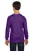 Gildan 5400B/G540B Youth Long Sleeve Crewneck T-Shirt Purple Model Back