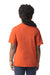 Gildan 64000B Youth Softstyle Short Sleeve Crewneck T-Shirt Orange Model Back