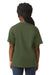 Gildan 64000B Youth Softstyle Short Sleeve Crewneck T-Shirt Military Green Model Back