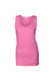 Gildan G642L Womens Softstyle Tank Top Azalea Pink Flat Front