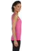 Gildan G642L Womens Softstyle Tank Top Azalea Pink Model Side