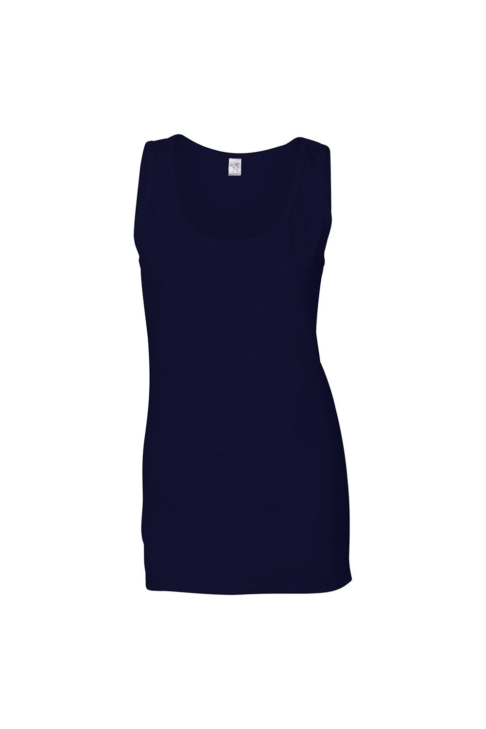 Gildan G642L Womens Softstyle Tank Top Navy Blue Flat Front