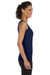 Gildan G642L Womens Softstyle Tank Top Navy Blue Model Side