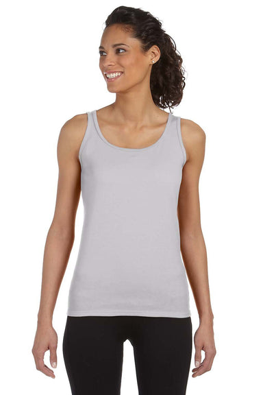 Gildan G642L Womens Softstyle Tank Top Sport Grey Model Front