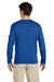 Gildan 64400/G644 Mens Softstyle Long Sleeve Crewneck T-Shirt Royal Blue Model Back