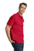 Gildan G648 Mens SoftStyle Double Pique Short Sleeve Polo Shirt Cherry Red Model Side