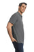 Gildan G648 Mens SoftStyle Double Pique Short Sleeve Polo Shirt Charcoal Grey Model Side