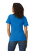 Gildan G648L Womens SoftStyle Double Pique Short Sleeve Polo Shirt Royal Blue Model Back