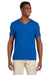 Gildan 64V00/G64V Mens Softstyle Short Sleeve V-Neck T-Shirt Royal Blue Model Front