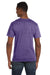 Gildan 64V00/G64V Mens Softstyle Short Sleeve V-Neck T-Shirt Heather Purple Model Back