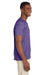 Gildan 64V00/G64V Mens Softstyle Short Sleeve V-Neck T-Shirt Heather Purple Model Side