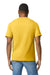 Gildan G650 Mens Softstyle Short Sleeve Crewneck T-Shirt Daisy Yellow Model Back