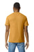 Gildan G650 Mens Softstyle Short Sleeve Crewneck T-Shirt Mustard Yellow Model Back