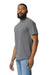 Gildan G650 Mens Softstyle Short Sleeve Crewneck T-Shirt Heather Graphite Grey Model Side