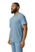 Gildan G650 Mens Softstyle Short Sleeve Crewneck T-Shirt Stone Blue Model Side