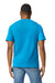 Gildan G650 Mens Softstyle Short Sleeve Crewneck T-Shirt Sapphire Blue Model Back