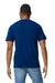 Gildan G650 Mens Softstyle Short Sleeve Crewneck T-Shirt Navy Blue Model Back