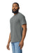 Gildan G650 Mens Softstyle Short Sleeve Crewneck T-Shirt Charcoal Grey Model Side