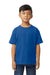 Gildan G650B Youth Softstyle Short Sleeve Crewneck T-Shirt Royal Blue Model Front