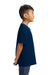 Gildan G650B Youth Softstyle Short Sleeve Crewneck T-Shirt Navy Blue Model Side