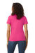 Gildan G650L Womens Softstyle Short Sleeve Crewneck T-Shirt Heliconia Pink Model Back