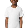 Gildan Youth Softstyle CVC Short Sleeve Crewneck T-Shirt - White - NEW