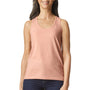 Gildan Womens Softstyle CVC Racerback Tank Top - Dusty Rose Pink