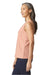 Gildan 67200L Womens Softstyle CVC Racerback Tank Top Dusty Rose Pink Model Side