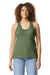 Gildan 67200L Womens Softstyle CVC Racerback Tank Top Cactus Green Model Front