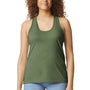 Gildan Womens Softstyle CVC Racerback Tank Top - Cactus Green