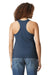 Gildan 67200L Womens Softstyle CVC Racerback Tank Top Navy Blue Mist Model Back