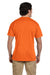 Gildan 8300/G830 Mens DryBlend Moisture Wicking Short Sleeve Crewneck T-Shirt w/ Pocket Safety Orange Model Back