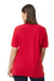 Gildan G858 Mens Double Pique Short Sleeve Polo Shirt Red Model Back