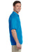 Gildan 8800/G880 Mens DryBlend Moisture Wicking Short Sleeve Polo Shirt Sapphire Blue Model Side