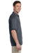 Gildan 8800/G880 Mens DryBlend Moisture Wicking Short Sleeve Polo Shirt Heather Dark Grey Model Side