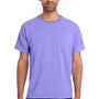 ComfortWash By Hanes Mens Short Sleeve Crewneck T-Shirt w/ Pocket - Lavender Purple