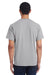 ComfortWash By Hanes GDH150 Mens Short Sleeve Crewneck T-Shirt w/ Pocket Concrete Grey Model Back