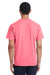 ComfortWash By Hanes GDH150 Mens Short Sleeve Crewneck T-Shirt w/ Pocket Coral Craze Pink Model Back