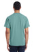 ComfortWash By Hanes GDH150 Mens Short Sleeve Crewneck T-Shirt w/ Pocket Cypress Green Model Back